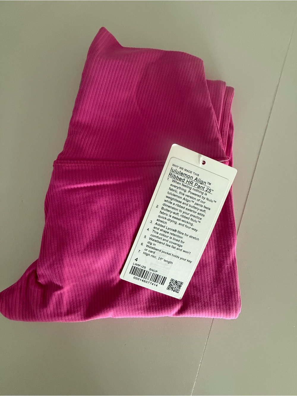 lululemon athletica Ribbed High-Rise Align Pant - SONIC PINK